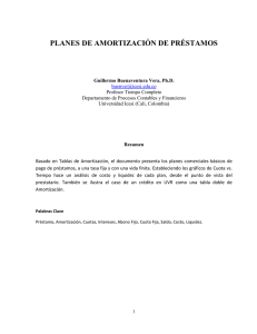 planes de amortización de préstamos