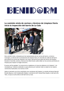 La comisión mixta de vecinos y técnicos de Limpieza Viaria inicia la