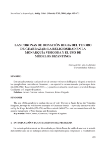 las coronas de donación regia del tesoro de guarrazar