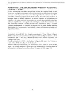 PRESTACIONES LABORALES APOYADAS EN UN DECRETO