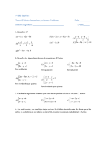 ) 1 0 e x - ≤ ) 8 16 0 g x x - + ≤ 5 ) 2 1 x y a x y + =