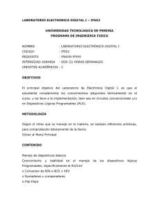 laboratorio electronica digital i - Universidad Tecnológica de Pereira