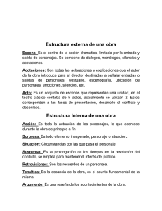Estructura de una Obra Dramática: Guía de Estudio