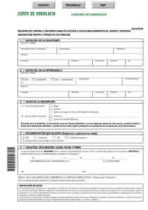 consejería de gobernación