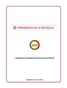 L-TI-05 Lineamientos de Administración de Niveles de Servicio