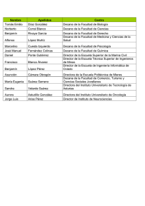 Decanos y Directores de Centro