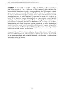 DIVORCIO. El artículo 267, fracción IX, del Código Civil del Distrito