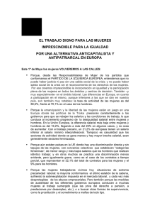 el trabajo digno para las mujeres imprescindible