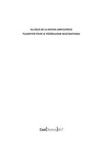Au-delà de la nation unificatrice