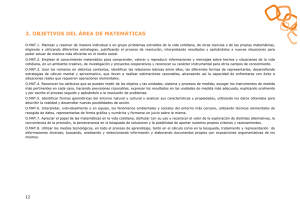 2. OBJETIVOS DEL ÁREA DE MATEMÁTICAS