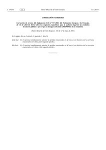 CORRECCIÓN DE ERRORES Corrección de errores del