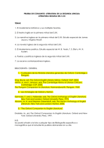 LITERATURA DE LA SEGUNDA LENGUA