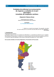 Cuidados de enfermer ía en procuración de órganos