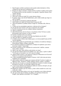 1. Saint Exupery escribió su primera novela cuando estaba