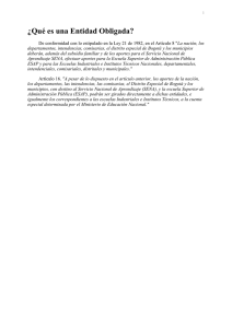 ¿Qué es una Entidad Obligada?