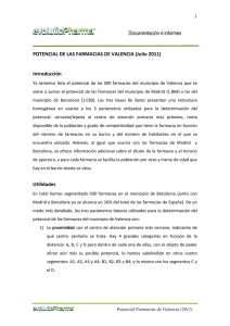Documentación e informes POTENCIAL DE LAS FARMACIAS DE