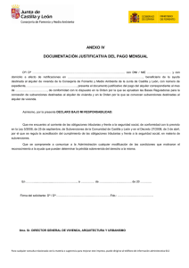 anexo iv documentación justificativa del pago mensual
