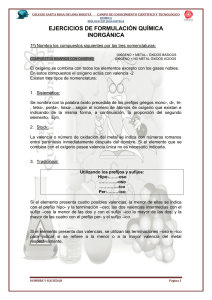 ejercicios de formulación química inorgánica
