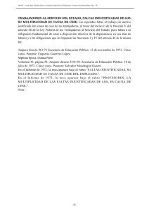 TRABAJADORES AL SERVICIO DEL ESTADO, FALTAS