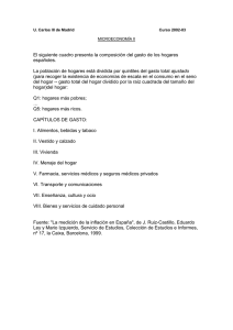 El siguiente cuadro presenta la composición del gasto de los