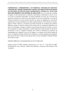 competencia. corresponde a un tribunal unitario de circuito conocer