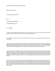 SUPERINTENDENCIA DE SERVICIOS PUBLICOS