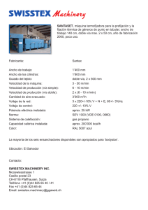 SANTASET, máquina termofijadora para la prefijación y la fijación