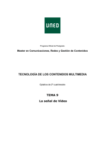 TECNOLOGÍA DE LOS CONTENIDOS MULTIMEDIA TEMA 9 La