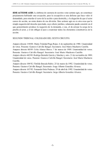 Sine Actione Agis: Doctrina Legal Mexicana