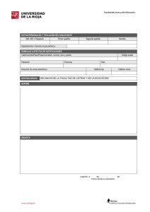 DATOS PERSONALES Y TITULACIÓN DEL SOLICITANTE DNI, NIE