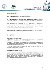 formulario para la presentación de programas para el dictado de