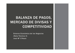 balanza de pagos, mercado de divisas y