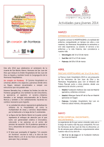 Actividades para jóvenes 2014