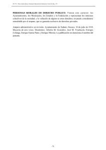 PERSONAS MORALES DE DERECHO PUBLICO. Tienen este