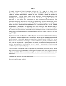EDICTO El Juzgado Nacional de Primera Instancia