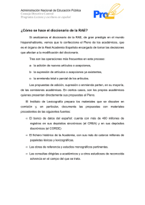 ¿Cómo se hace el diccionario de la RAE?