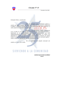 Circular Nº 15 Valor cuota CCPP