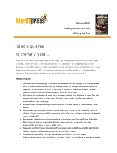 Resumen No. 63 Marketing de abajo hacia arriba