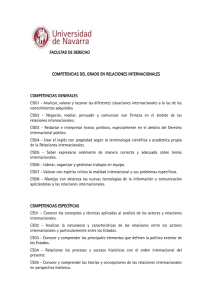 COMPETENCIAS DEL GRADO EN RELACIONES