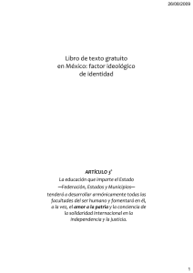 Libro de texto gratuito en México: factor ideológico de identidad
