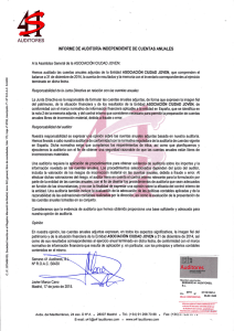 Informe de Auditoría de Cuentas 2014