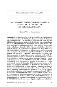 Matrimonio y Derecho en la Novela Ejemplar de Cervantes La