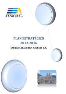 PLAN ESTRATÉGICO 2012-2016
