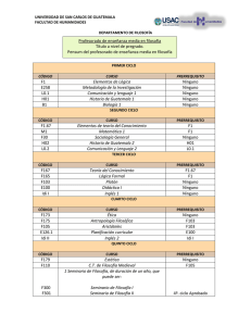 F1 Elementos de Lógica Ninguno E258 Metodología de la