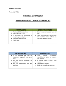 Análisis FODA Chocolate Manicho: Estrategia y Marketing