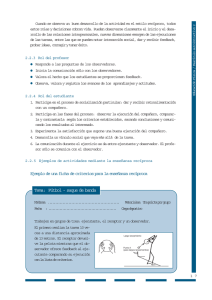 Ejemplo de una ficha de criterios para la enseñanza recíproca Tema