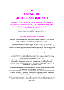 información de los cursos