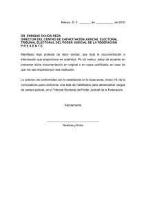 modelo-bajo protesta - Tribunal Electoral del Poder Judicial de la