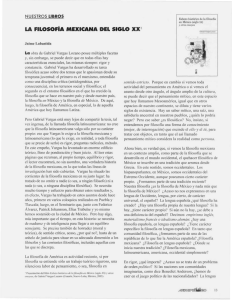 LA FILOSOFÍA MEXICANA DEL SIGLO XX1