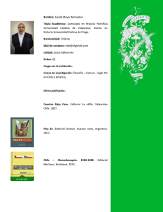 Nombre: Ewald Meyer Monsalve Título Académico: Licenciado en
